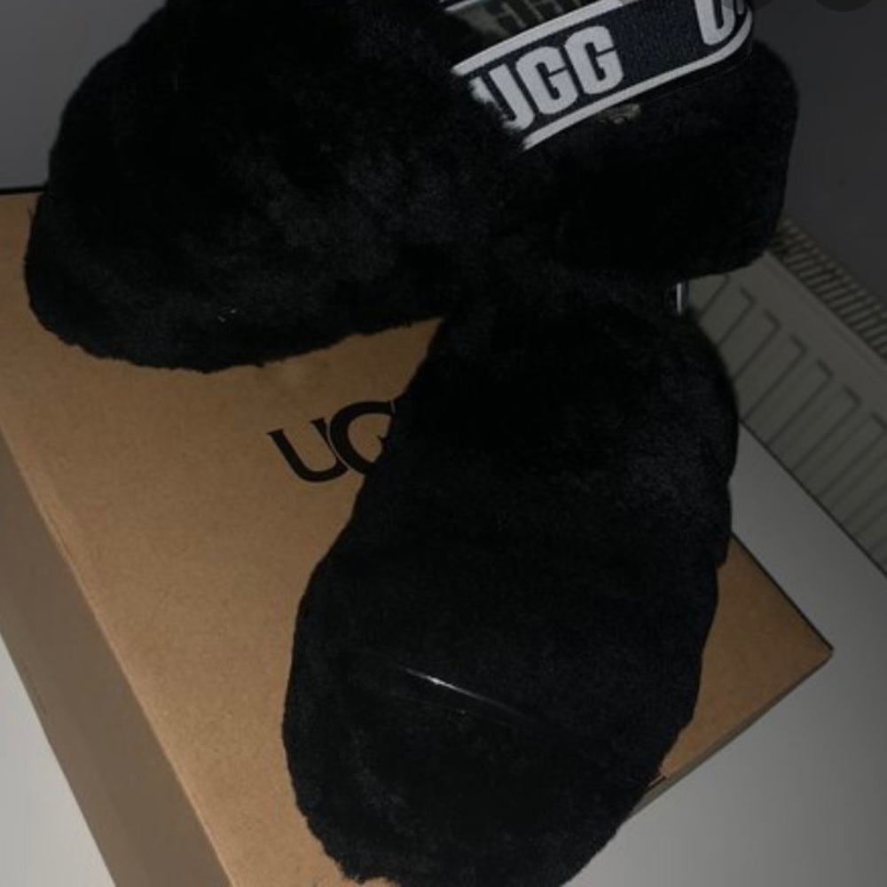 Black Ugg Slides
